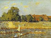 Alfred Sisley Regatta at Hampton Court, oil painting reproduction